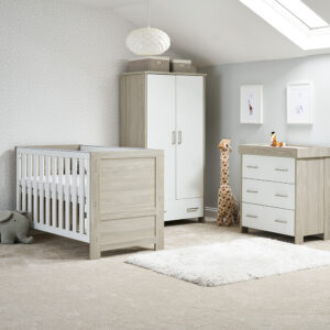 Obaby Nika 3 Piece Room Set – Grey Wash & White NEW 2020