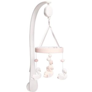 Mamas & Papas - Welcome To The World Musical Mobile - Floral Pink & White