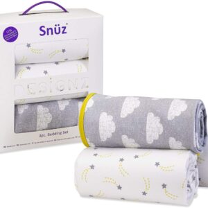 Snuz 3pc. Bedside Crib Bedding Set - Cloud Nine