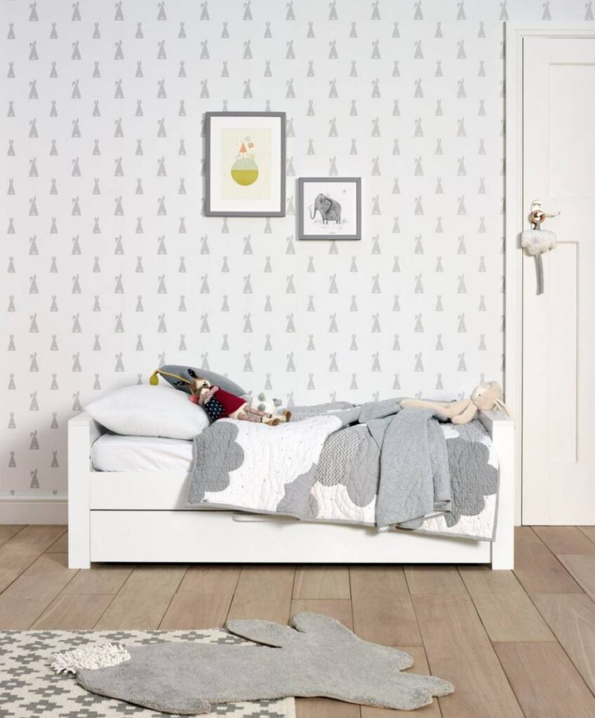 Mamas & Papas Franklin Cotbed 3 Piece Nursery Furniture Set White