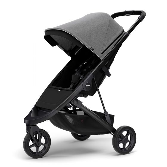 Thule Spring Stroller with Black Chassis Grey Melange