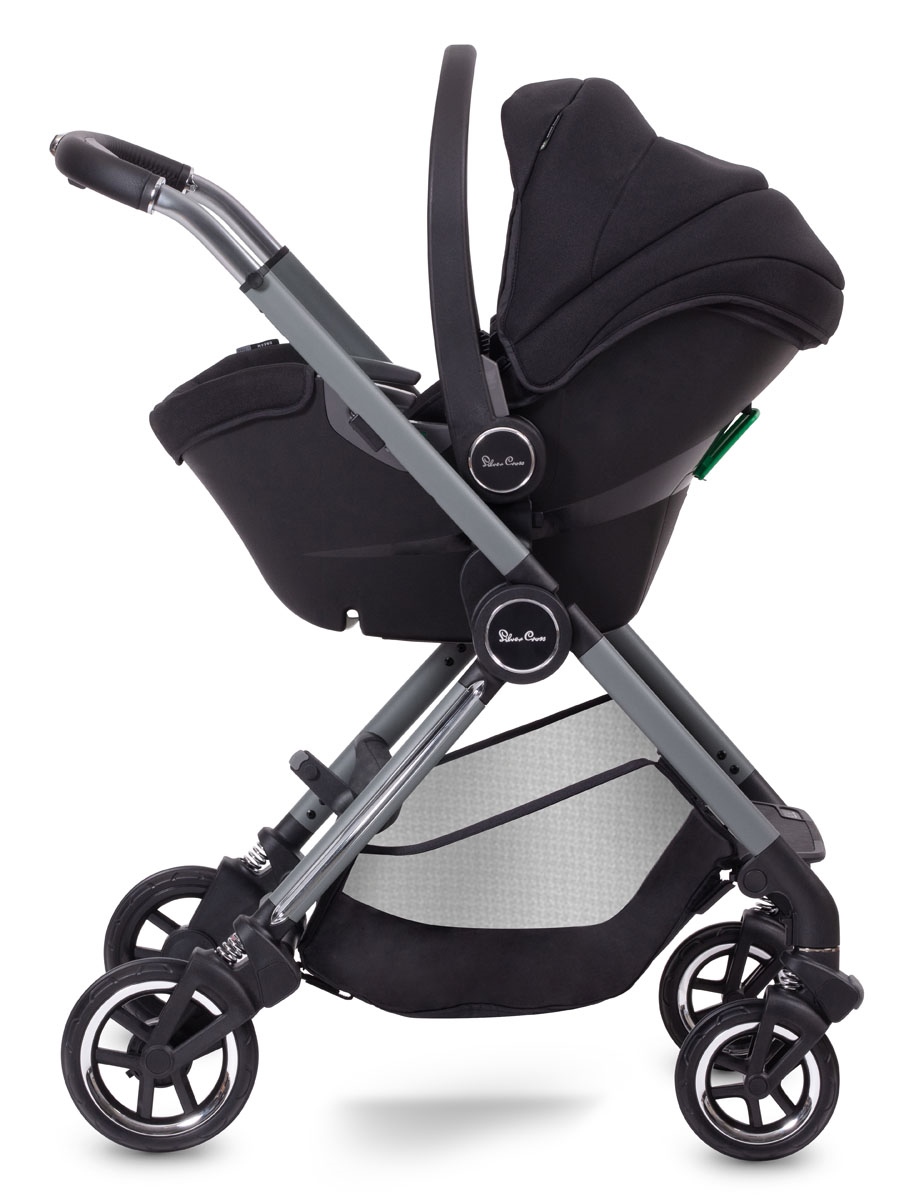Silver Cross Dune + Compact Fold Carrycot Ultimate Travel System Bundle