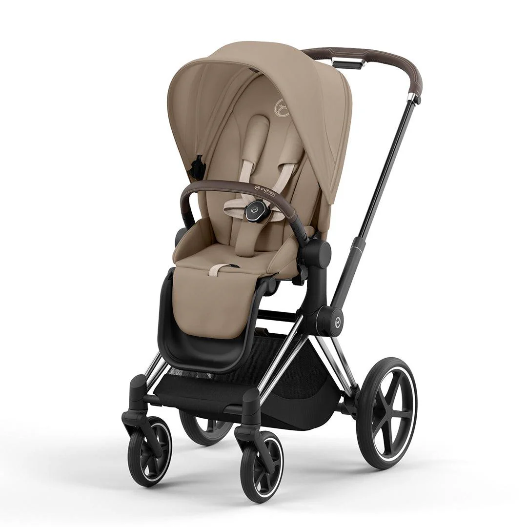 CYBEX Priam Pushchair Cozy Beige Chrome brown frame Baby Pages