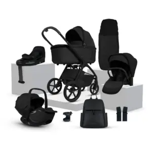 Cove Onyx Travel System Ultimate 360 Infant Carrier Bundle (10 piece)