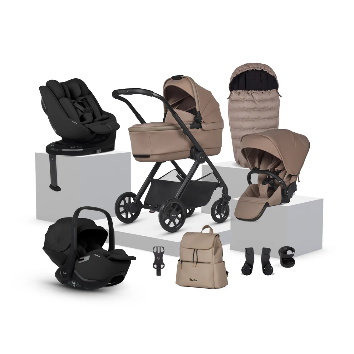 Reef-2-Ultimate-360-Family-Car-Seat-Bundle-Mocha-Plinth-Carousel