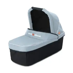 Out'n'About Single Carrycot v5, v6 -rocksalt grey