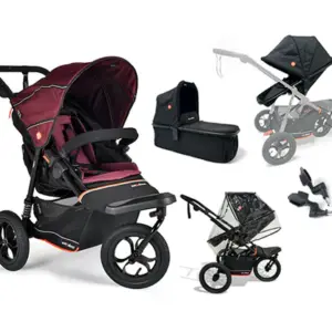 Nipper V6 Switch Newborn Bundle - Brambleberry Red