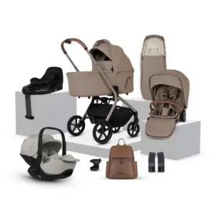 Silver Cross Champagne Travel System Ultimate 360 Infant Carrier Bundle