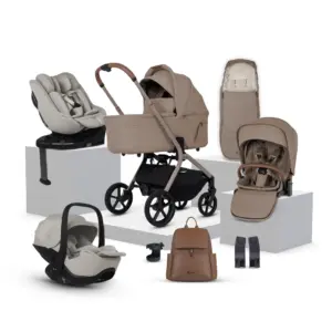 Silver Cross Breeze Champagne Travel System Ultimate 360 Family Car Seat Bundle