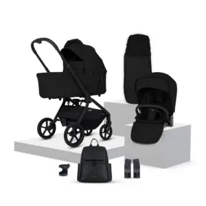 Silver Cross Breez Onyx Travel System Accessory Bundle