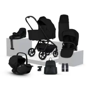 Silver Cross Breez Onyx Travel System Ultimate 360 Infant Carrier Bundle