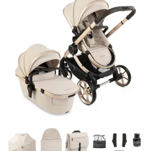 Peach 8 Biscotti Pushchair and Carrycot - Pushchair Bundle