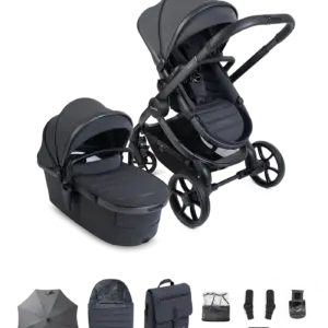 Peach 8 Grey Pushchair and Carrycot - Pushchair Bundle