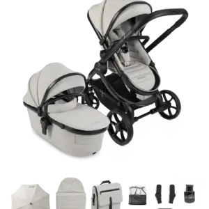Peach 8 Taupe Pushchair and Carrycot - Pushchair Bundle