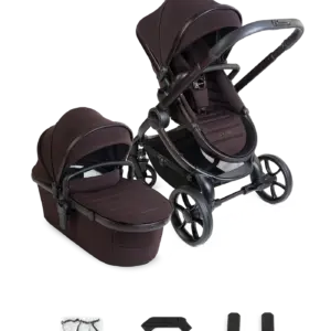 Peach 8 Coffee Bean Pushchair and Carrycot