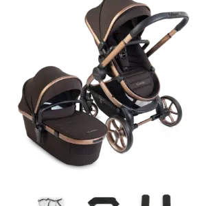 Peach 8 Pecan Pushchair and Carrycot