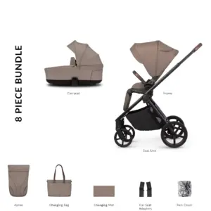 Venicci Claro 2 Essential Bundle 2in1 Pram Almond