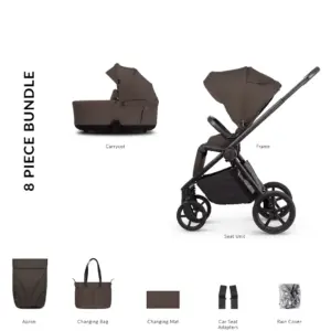 Venicci Claro 2 Essential Bundle 2in1 Pram Chocolate