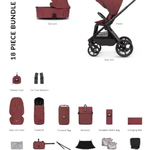 Venicci x Hunter Upline 3 2in1 Bundle Red