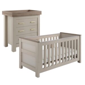 Babystyle Bordeaux 2 Piece Furniture Set Oatmeal