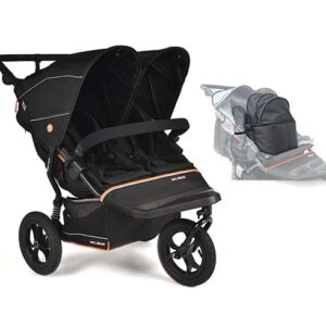 Nipper Double V6 Pod Newborn and Toddler Bundle black