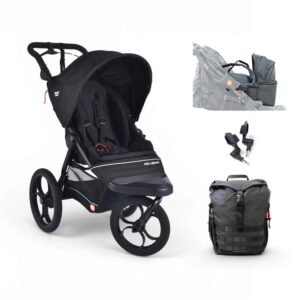 Out n About Compact Buggy/Stroller Newborn Pod Bundle Black