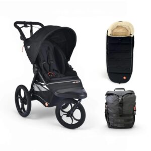 Out n About Compact Stroller Buggy Adventure Bundle Black