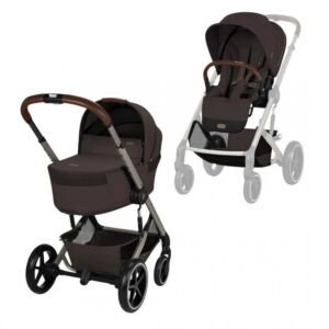 Cybex Balios S Lux with Folding Carrycot - Chocolate Brown
